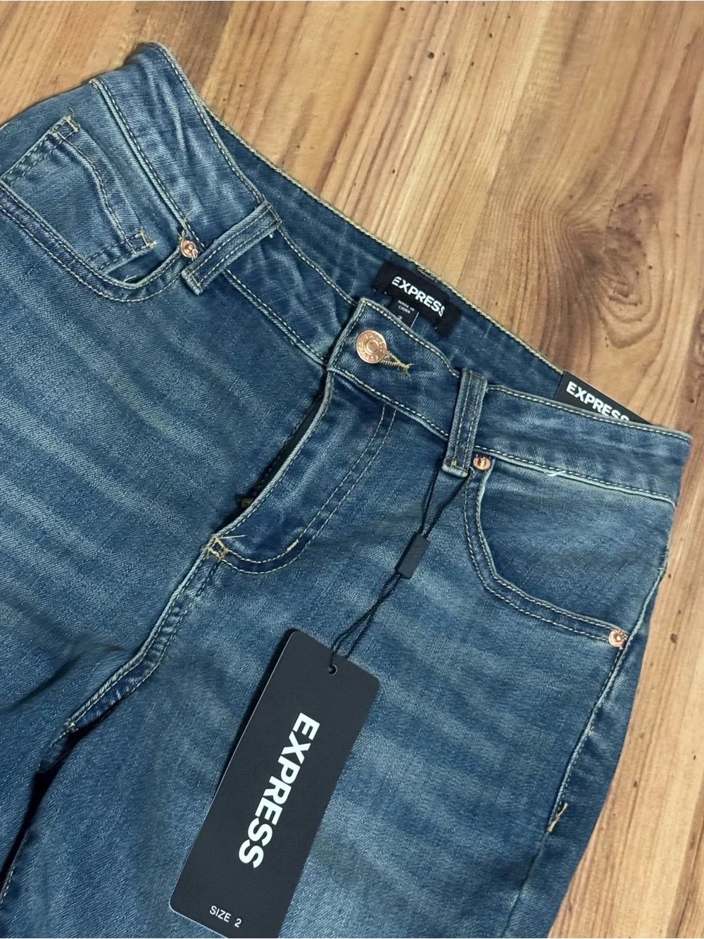 Express Women’s Dark Blue Skinny Jeans